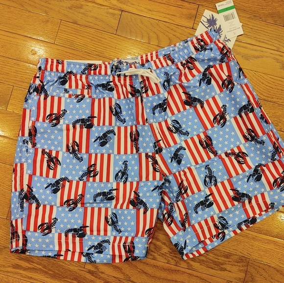 TRUNKS SANO LOBSTER/FLAG PRINTED SWIM TRUNK XL - Picture 11 of 12